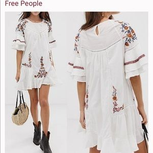 Free People
Pavlo Embroidered Mini Dress